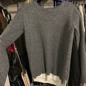 Grey layered sweater